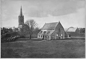 All Saints Church Gallery: Oakham: Church and Remains of Castle, c1896. Artist: AL Knighton