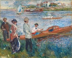 Boating Collection: Oarsmen at Chatou, 1879. Creator: Pierre-Auguste Renoir