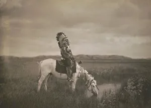 An oasis in the Badlands, c1905. Creator: Edward Sheriff Curtis