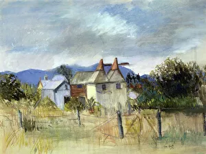 Oast houses, Motueka, c1920. Creator: Mina Arndt