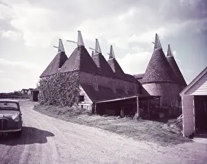 Oast houses, Sissinghurst, Kent, c1955. Creator: Arthur Charles Kirby Ware