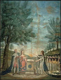 Oath Prints: Oath of the King, Queen and National Guard to the Fatherland, 1791. Creator: Dubois