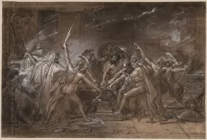 Anne Louis Girodet De Roucy Trioson French Collection: The Oath of the Seven Chiefs against Thebes, c