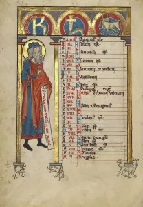 Psalter Prints: Obadiah; Psalter, about 1240-1250. Creator: Unknown