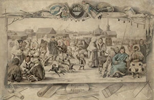 Busy Collection: Obdorsk fair, 2nd half of 19th century. Creator: Mikhail Znamensky