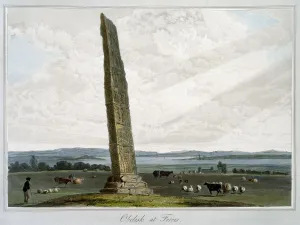 Commemorative Prints: Obelisk at Forres, Moray, Scotland, 1821. Artist: William Daniell