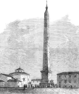 Forgery Prints: The Obelisk of the Lateran at Rome, 1870. Creator: Unknown