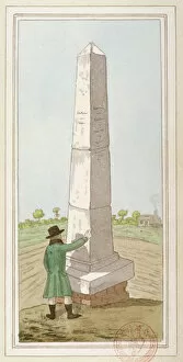 War Of The Roses Gallery: Obelisk at Monken Hadley, Hertfordshire, c1800