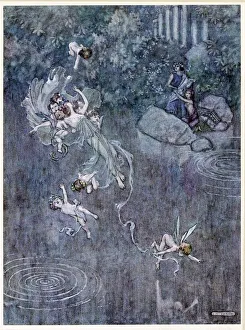 1914 Prints: Oberon: and make him with fair Aegle break his faith, from, A Midsummer Nights Dream, pub
