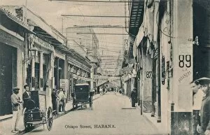 North And Central America Collection: Obispo Street, Habana, c1910