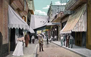 Obispo Street, Havana, Cuba, early 20th century