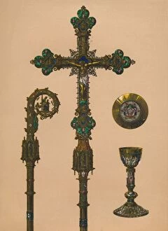 Robert Dudley Collection: Objects for Ecclesiastical Use by E.C. Trioullier, Paris, 1893. Artist: Robert Dudley