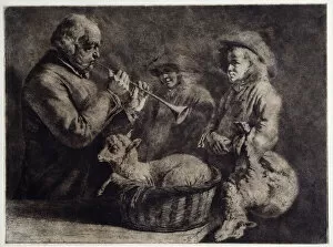 Boissieu Gallery: The Oboist. Artist: Boissieu, Jean-Jacques, de (1736-1810)