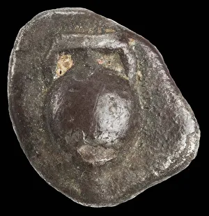 Attica Prints: Obol. Athens, Attica. Amphora, c540-520 BC. Creator: Numismatic, Ancient Coins