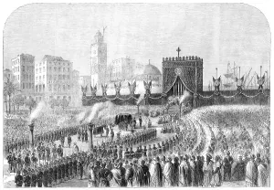 Algeria Prints: Obsequies of the Duke of Malakoff at Algiers on the 4th of June, 1864. Creator: Unknown