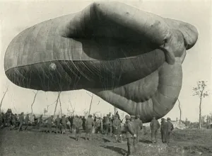 Inflated Collection: One of Our Observation Balloons, (1919). Creator: Unknown
