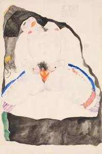 Genitals Prints: Observed in a Dream, 1911. Creator: Egon Schiele