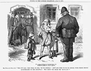 Mr Punch Gallery: Obstructives, 1870. Artist: Joseph Swain