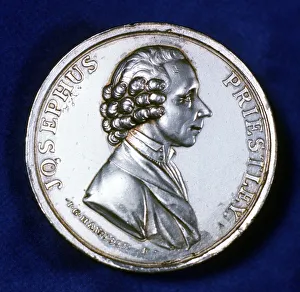 Obverse of commemorative medal for Joseph Priestley (1733-1804), 1803 Obverse of commemorative medal for Joseph Priestley (1733-1804), 1803