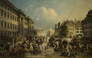 Russian Troops Gallery: The occupation of Berlin by Russian troops in October 1760, 1849