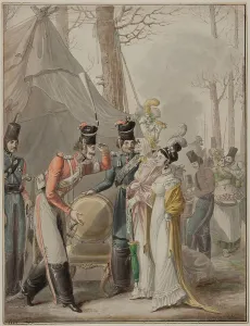 Bivouac Prints: Occupation russe à Paris (Russian Cossacks in Paris)