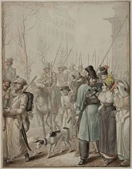 Bivouac Prints: Occupation russe à Paris (Russian Cossacks in Paris)