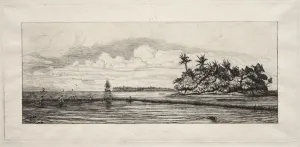 Charles Meryon French Prints: Oceania: Fishing near Islands with Palms in the Uea or Wallis Group, 1863. Creator