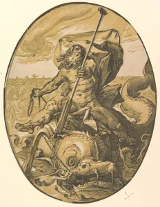 Goltzius Prints: Oceanus, ca. 1589-90. Creator: Hendrik Goltzius