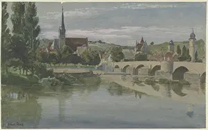 Spire Prints: Ochsenfurt am Main, c1870-1900. Creator: Albert Lang