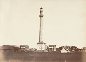 Calcutta Collection: [Ochterlony Monument, Calcutta], 1850s. Creator: Captain R. B. Hill