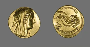 King Ptolemy Ii Prints: Octadrachm (Coin) Portraying Arsinoe II, 261 BCE, Issued by Ptolemy II Reign of Arsinoe
