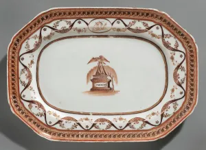 Octagonal Plate From The George Washington Memorial Service, c1800. Creator: Unknown