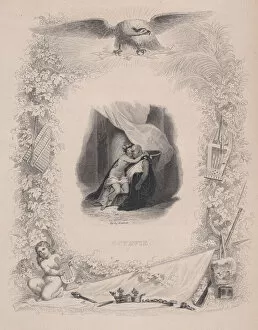 B And Xe9 Collection: Octavie, from The Songs of Beranger, 1829. Creator: Melchior Peronard