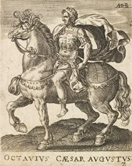 Octavius Caesar Augustus from Twelve Caesars on Horseback, ca. 1565-1587. ca. 1565-1587
