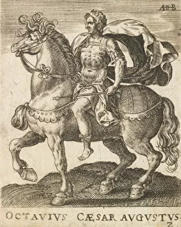 Bruyn Gallery: Octavius Caesar Augustus from Twelve Caesars on Horseback, ca. 1565-1587. ca. 1565-1587