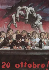 Mussolini Prints: October 20!, 1944. Creator: Boccasile, Gino (1901-1952)
