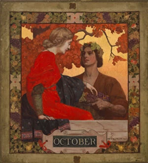 October (cover illustration for Harper's Magazine), 1903. Creator: William Clarke Rice