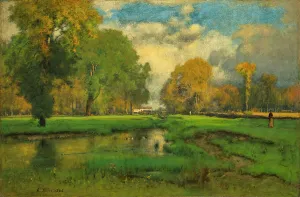 October Prints: October (image 1 of 2), 1882 or 1886. Creator: George Inness