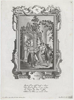 October. From a Series of Twelve Months of the Year, ca. 1766. Creator: Johann Esaias Nilson