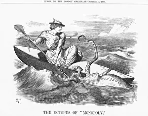 Swain Prints: The Octopus of Monopoly, 1888. Artist: Joseph Swain