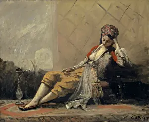 Odalisque, 1871. Creator: Jean-Baptiste-Camille Corot
