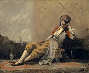 Midday Prints: Odalisque, 1872-1873. Creator: Corot, Jean-Baptiste Camille (1796-1875)