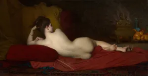 Reclining Prints: Odalisque, 1874. Creator: Jules-Joseph Lefebvre