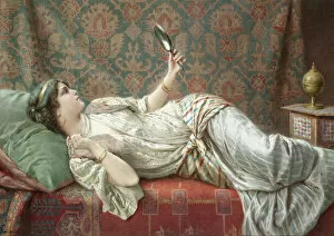 Young Woman Gallery: Odalisque. Artist: Ballesio, Francesco (1860-1923)