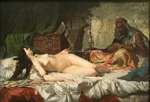 Nude Woman Prints: The Odalisque. Artist: Fortuny, Maria (1838-1874)