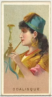 Hookah Collection: Odalisque, from Worlds Smokers series (N33) for Allen & Ginter Cigarettes, 1888