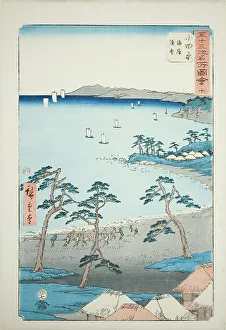 Odawara Kanagawa Japan Prints: Odawara: Fishermen's Houses on the Beach (Odawara)