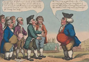 John Bull Collection: Odd Fellows from Downing Street Complaining to John Bull, June 4, 1808. June 4, 1808