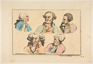 Faces Prints: Oddities, January 1794. Creator: Thomas Rowlandson