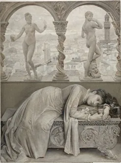 Will Hicok Low Prints: Ode on Melancholy, 1887. Creator: Will H. Low